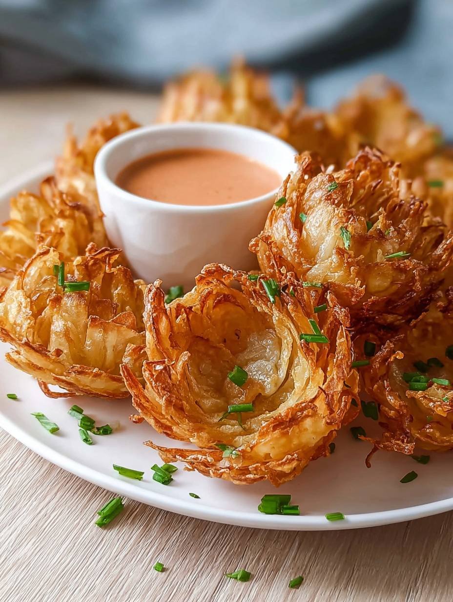 Air Fryer Crispy Mini Blooming Onions & Dip image 2
