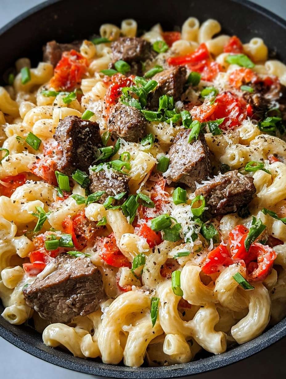 Creamy Steak & Pepper Jack Queso Mac image 2