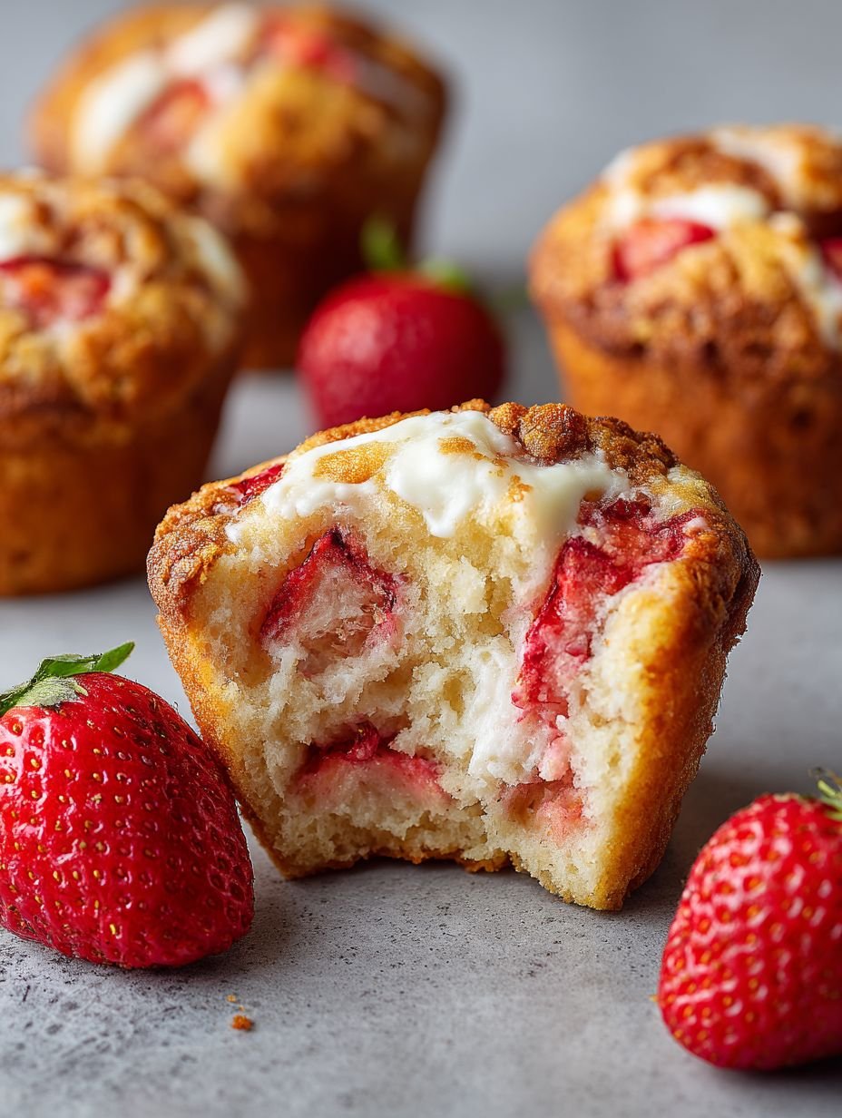 Delicious Strawberry Cream Cheese Muffins image 2