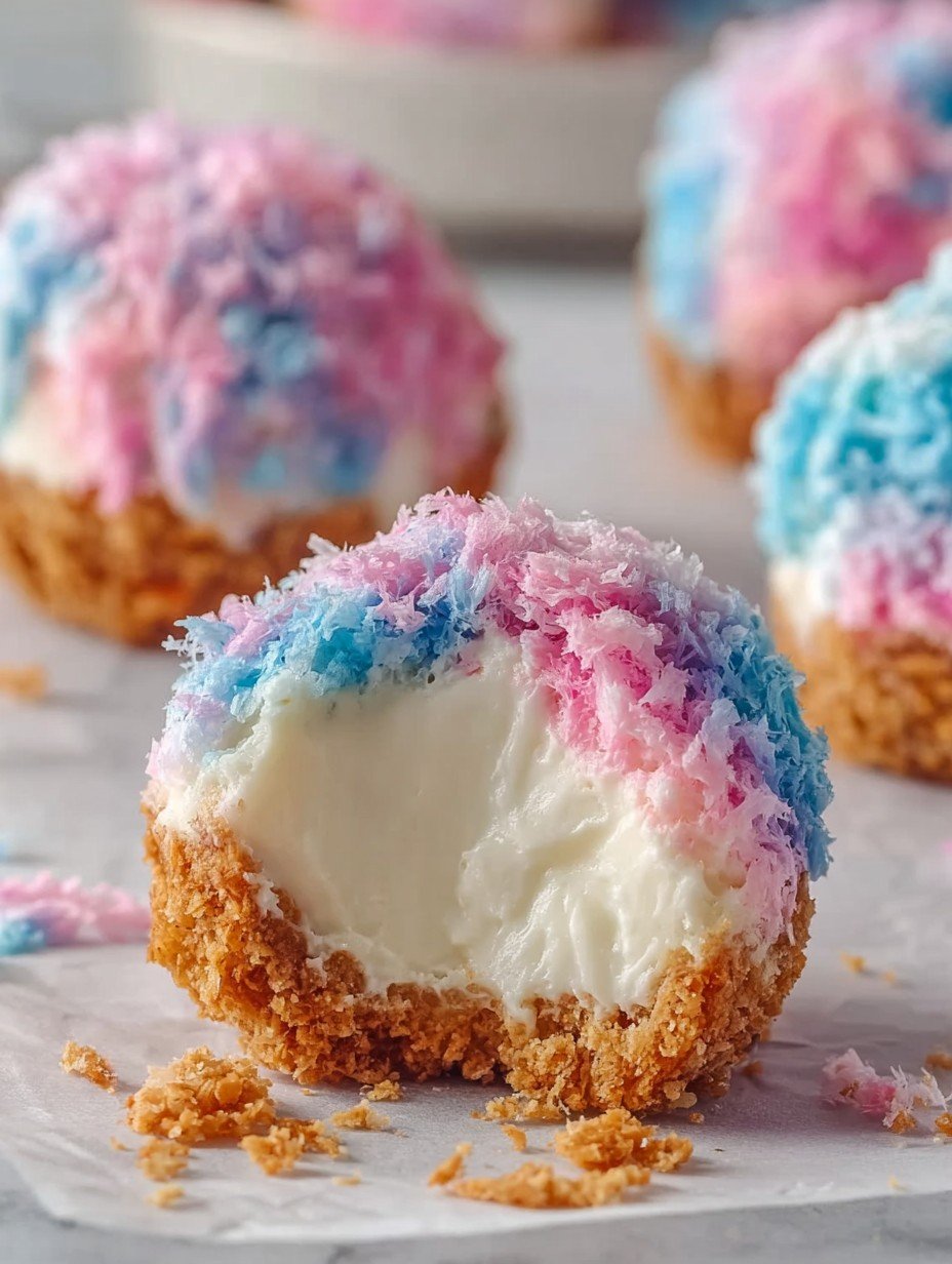 Easy Airfryer Crispy Cotton Candy Cheesecake Bombs – Perfect Dessert image 2