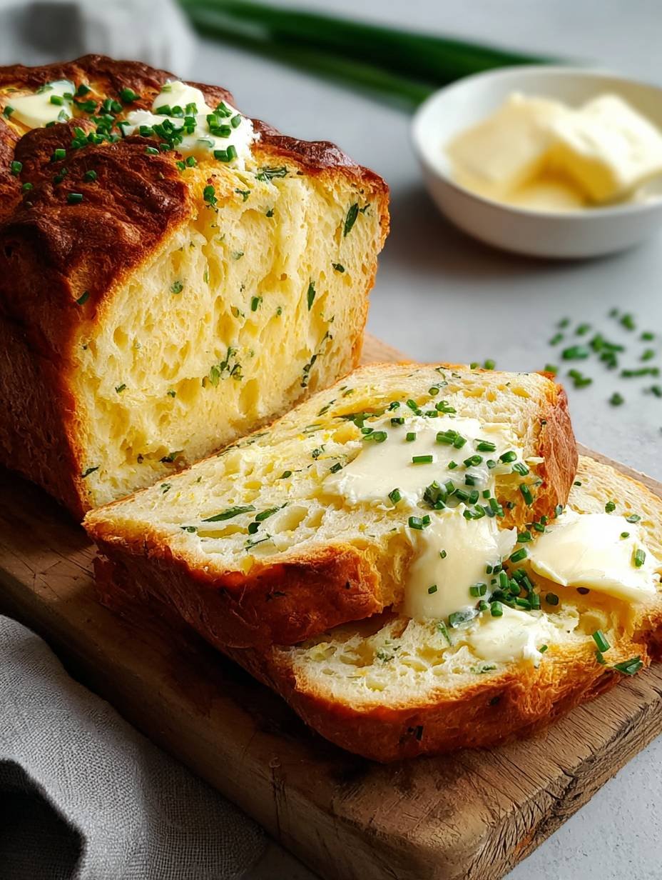 Easy Best Chive Bread Loaf – Perfect Dinner Side image 2