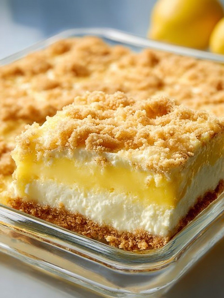 Heavenly Lemon Cream Cheese Crumb Bars Recipe image 2
