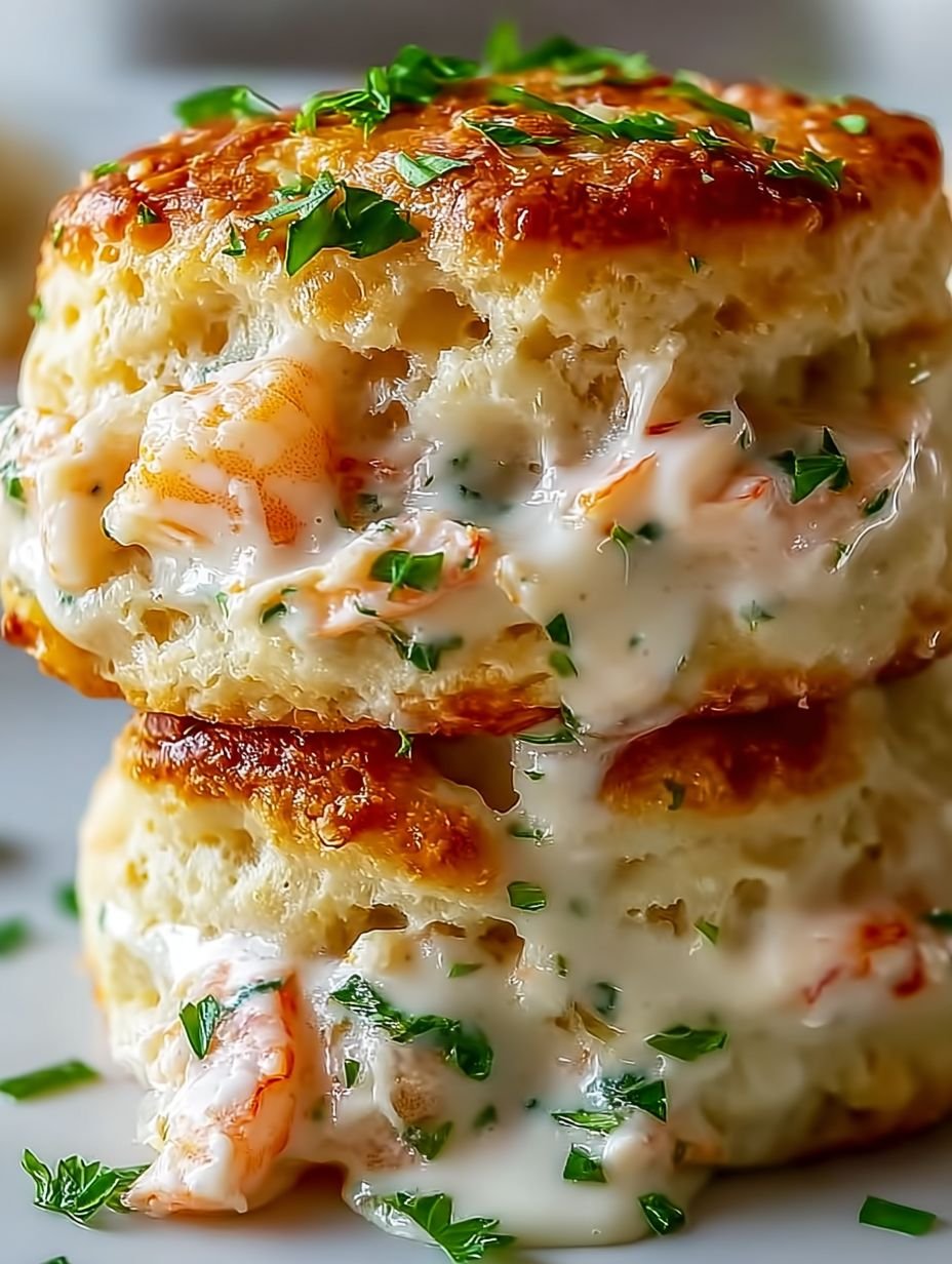 How to Make Creamy Shrimp Biscuits & Gravy image 2