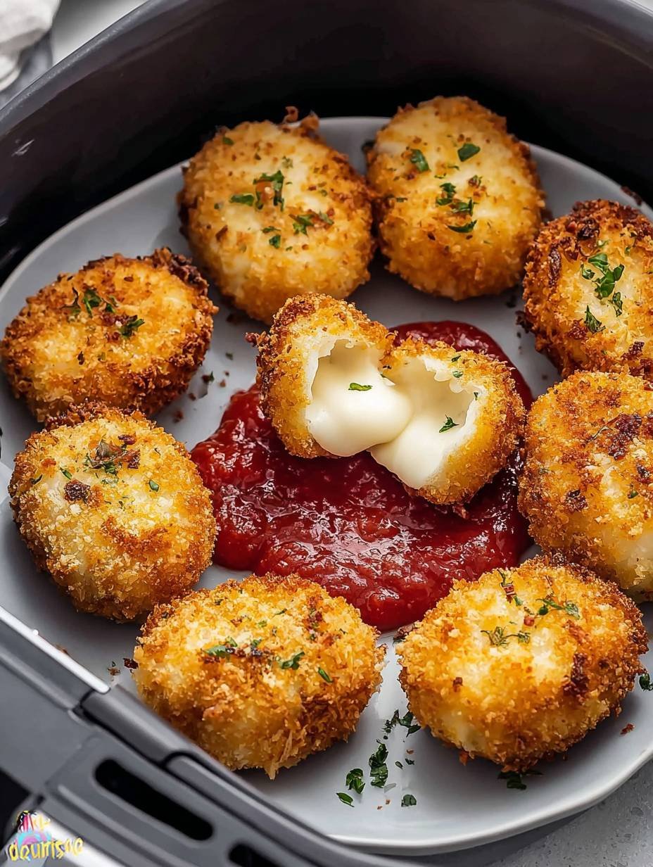 Melted Air Fryer Cheese Bites: Quick & Crispy Snack image 2