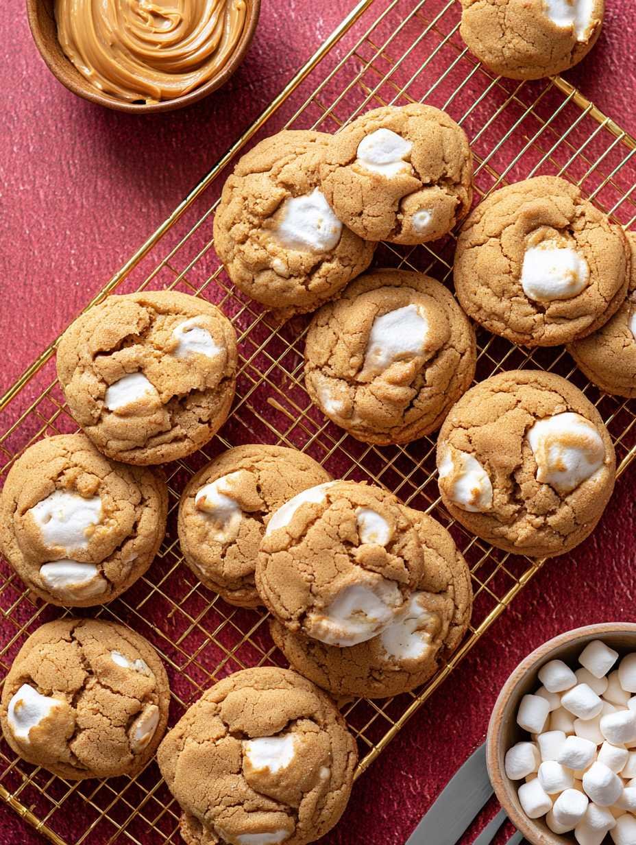 Melt-in-Your-Mouth Peanut Butter Marshmallow Cookies image 2
