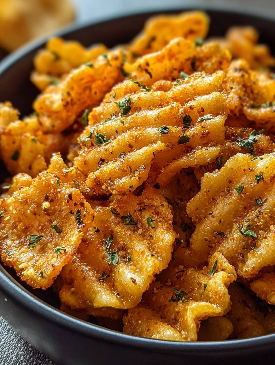 Perfectly Crispy Air Fryer Waffle Fries image 2