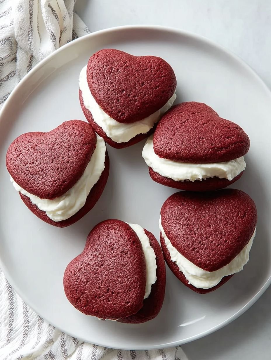Quick Red Velvet Heart Whoopie Pies Recipe image 2